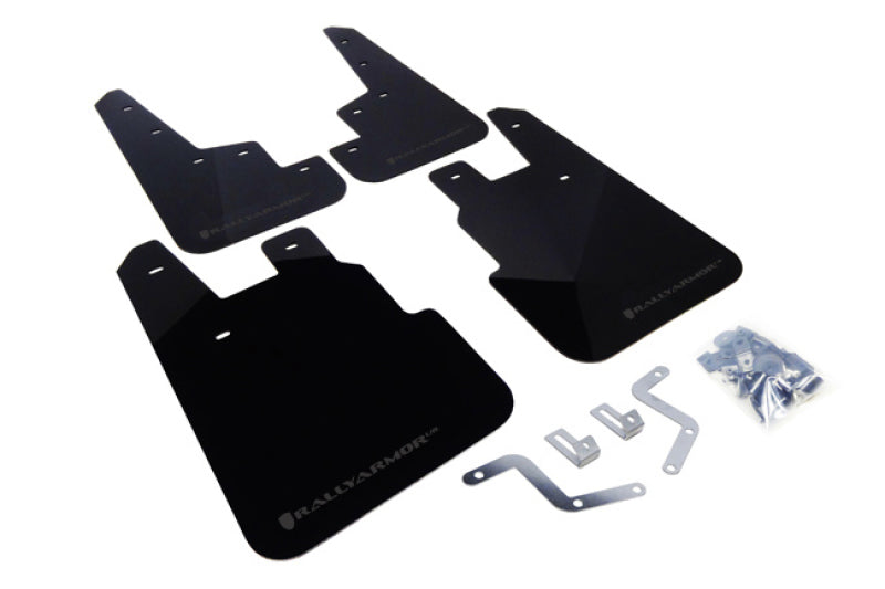 Rally Armor MF28-UR-BLK/GRY 14-18 Subaru Forester Black Mud Flap w/ Grey Logo