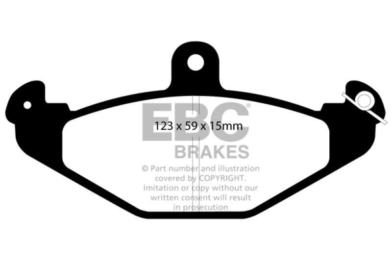 EBC DP4885R 92-00 Dodge Viper 8.0 Yellowstuff Rear Brake Pads