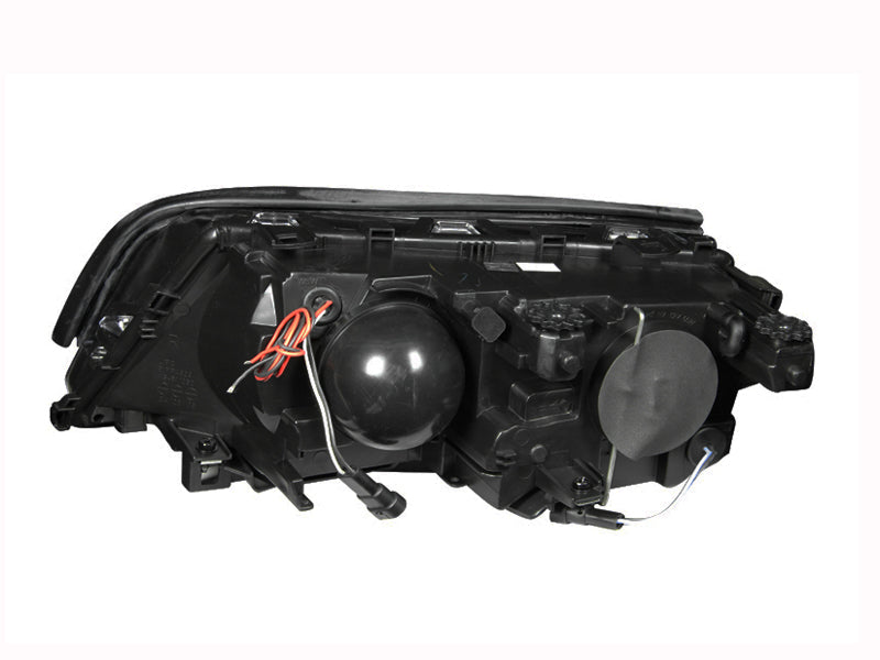 ANZO 121015 1999-2001 BMW 3 Series E46 Projector Headlights w/ Halo Black