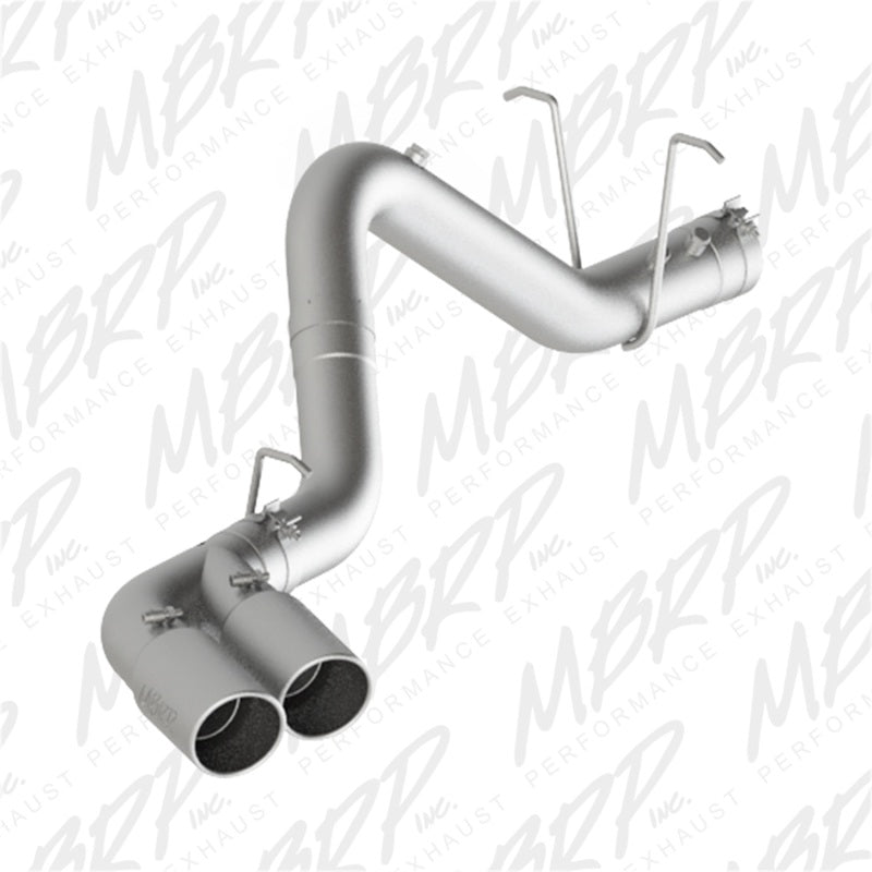 MBRP S6033AL 11-15 Chevy/GMC 2500/3500 4in Filter Back Dual Outlet Single Side Alum Exhaust System