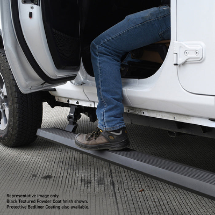 Go Rhino 20492652PC RealTruck 07-17 Jeep Wrangler 2dr VoltStep Electric Running Board Kit (Cut Req.) - Tex. Blk