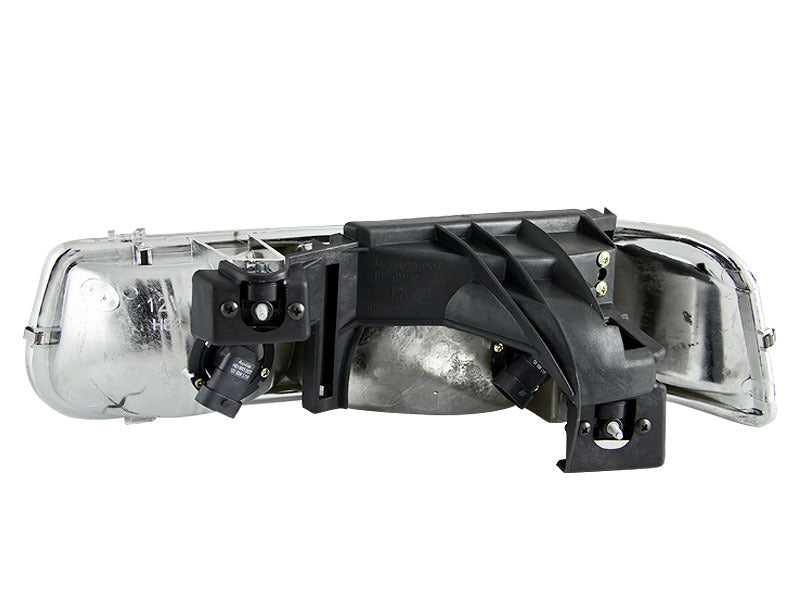 ANZO 111155 1999-2002 Chevrolet Silverado 1500 Crystal Headlights Black