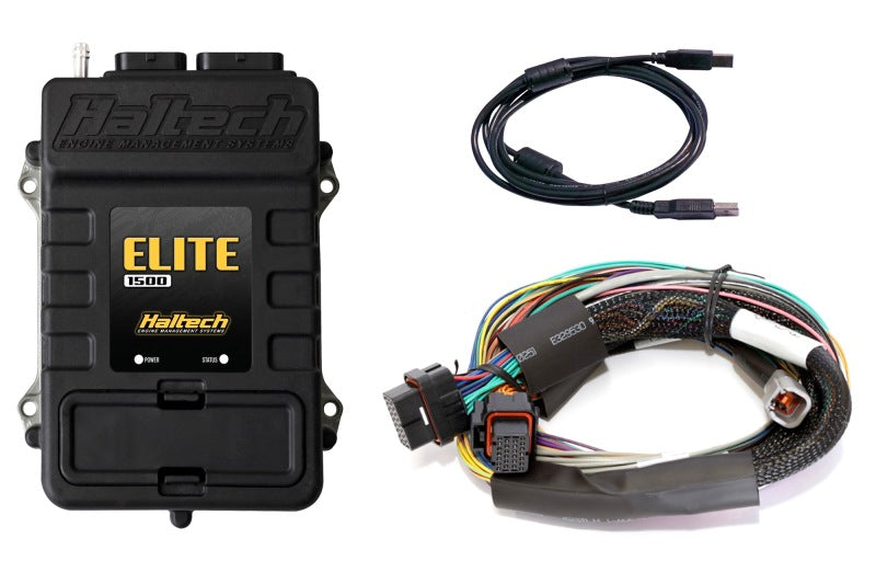 Haltech HT-150902 Elite 1500 Basic Universal Wire-In Harness ECU Kit
