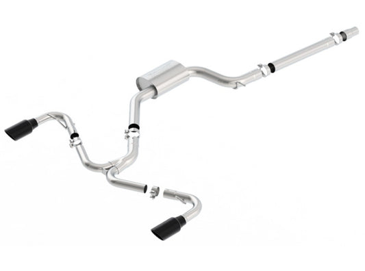 Borla 140751BC 2018 Volkswagen GTI (MK7.5) 2.0T AT/MT SS S-Type Catback Exhaust w/Black Chrome Tips