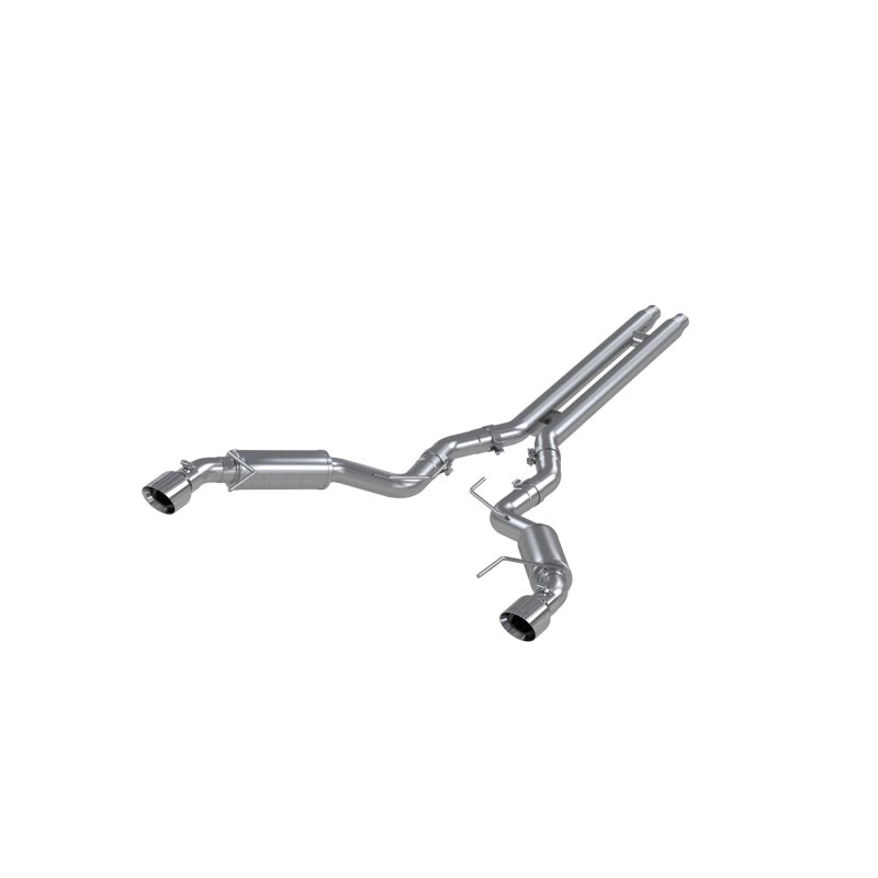 MBRP S7278AL 15-17 Ford Mustang GT 5.0 3in Cat Back Dual Split Rear Race Version 4.5in Tips - Aluminized