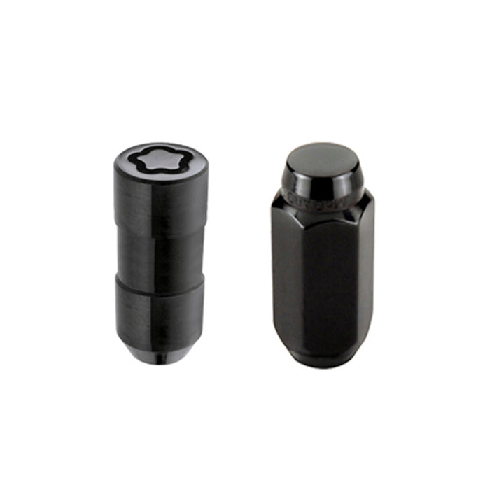 McGard 84617 6 Lug Hex Install Kit w/Locks (Cone Seat Nut) M14X2.0 / 13/16 Hex / 2.25in. Length - Black