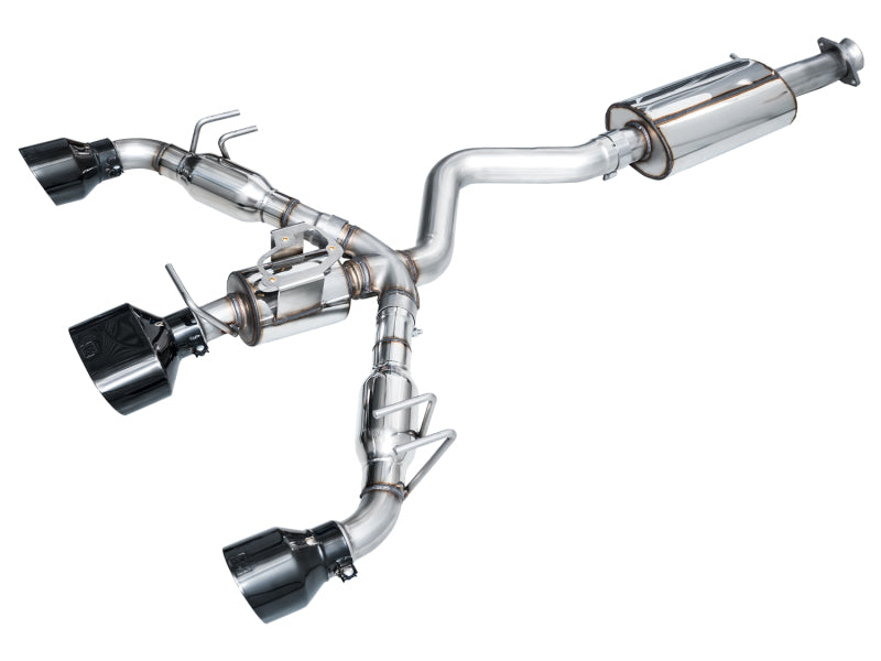 AWE Tuning 3015-53472 2023+ Toyota GR Corolla Touring Edition Exhaust - Diamond Black Tips