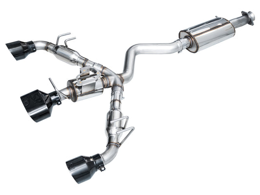 AWE Tuning 3015-53472 2023+ Toyota GR Corolla Touring Edition Exhaust - Diamond Black Tips