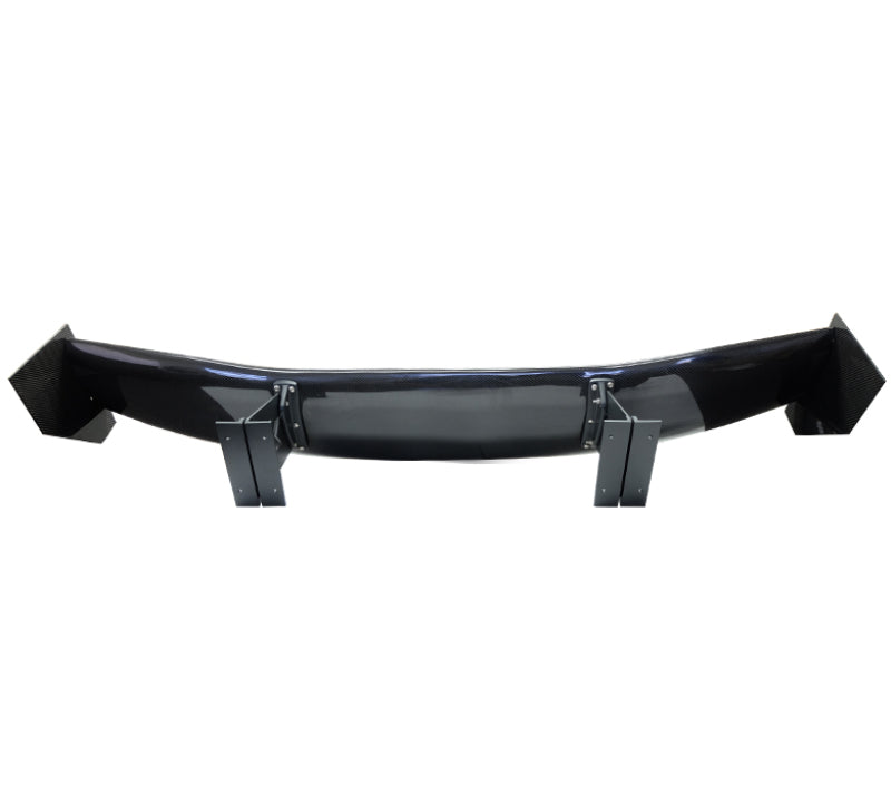 NRG CARB-A590NRG Carbon Fiber Spoiler - Universal (59in.) Logo Large End Plates