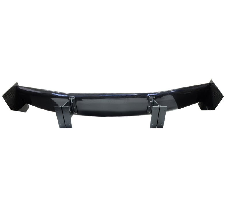 NRG CARB-A590NRG Carbon Fiber Spoiler - Universal (59in.) Logo Large End Plates