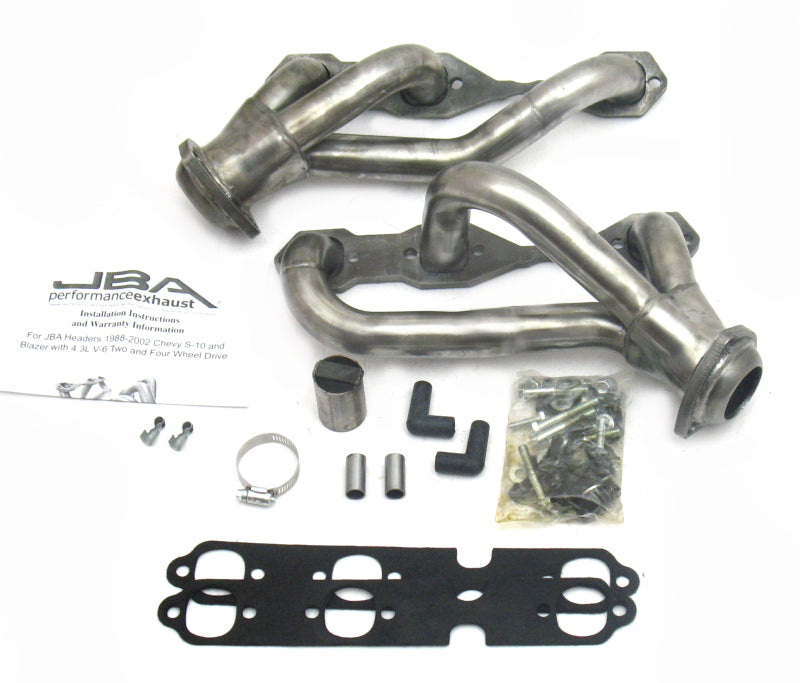 JBA 1840S-3 88-95 & 02-03 GM S-Truck 4.3L V6 4WD 1-1/2in Primary Raw 409SS Cat4Ward Header