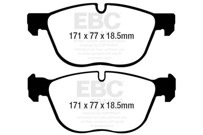 EBC DP41938R 07-10 BMW X5 3.0 Yellowstuff Front Brake Pads