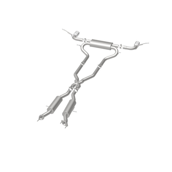 Magnaflow 19216 MagnaFlow Cat-Back SS 2.5in Dual Split Rear 4in Black Tip 11-16 Jeep Grand Cherokee 5.7L V8/3.6L V6