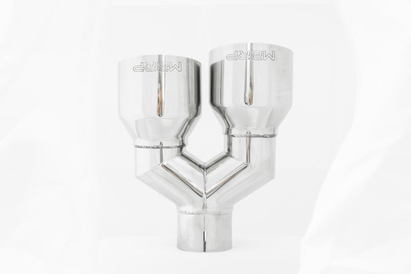 MBRP T5177 Universal T304 SS Dual Tip 4in OD/2.5in Inlet