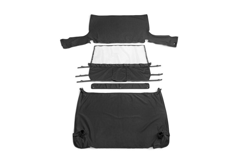 Rampage 994015 1997-2002 Jeep Wrangler(TJ) Cab Soft Top And Tonneau Cover - Black Denim