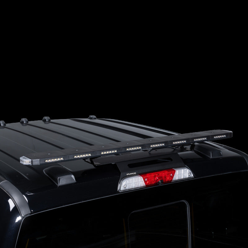 Putco 950248 48In Universal 48In Tri Color Hornet Light (Amber/Blue/White) - LED Stealth Rooftop Strobe Bar