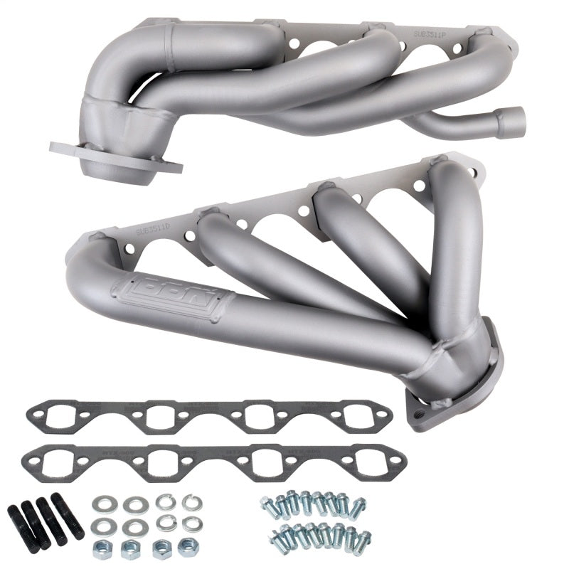 BBK 3511 87-95 Ford F150 Truck 5.8 351 Shorty Unequal Length Exhaust Headers - 1-5/8 Titanium Ceramic