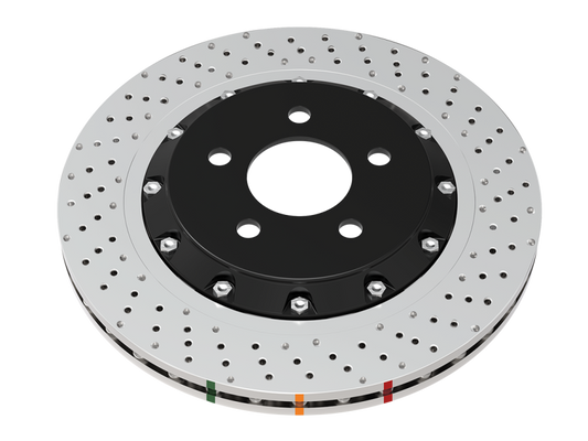 DBA DBA53929BLKXD 2020+ Chevrolet Corvette C8 Z51 Rear Cross Drilled 5000 Series Rotor