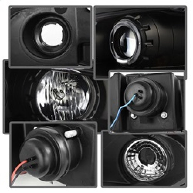 SPYDER 5011473 Spyder Mitsubishi Eclipse 97-99 Projector Headlights LED Halo Black High H1 Low H1 PRO-YD-ME97-HL-BK