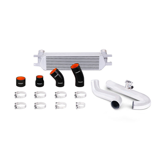 Mishimoto MMINT-MUS4-15KPSL 2015 Ford Mustang EcoBoost Performance Intercooler Kit - Silver Core Polished Pipes