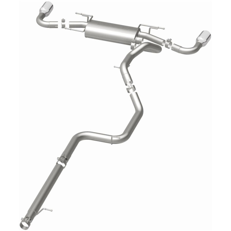 Magnaflow 15146 MagnaFlow 10-12 Mazda 3 L4 2.5L Hatchback Split Rear Exit Stainless Cat Back Performance Exhaust