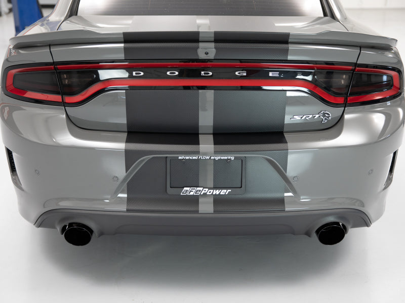 aFe 49C32068-B MACH Force-XP 4-1/2in Black OE Replacement Exhaust Tips - 15-19 Dodge Charger/Hellcat