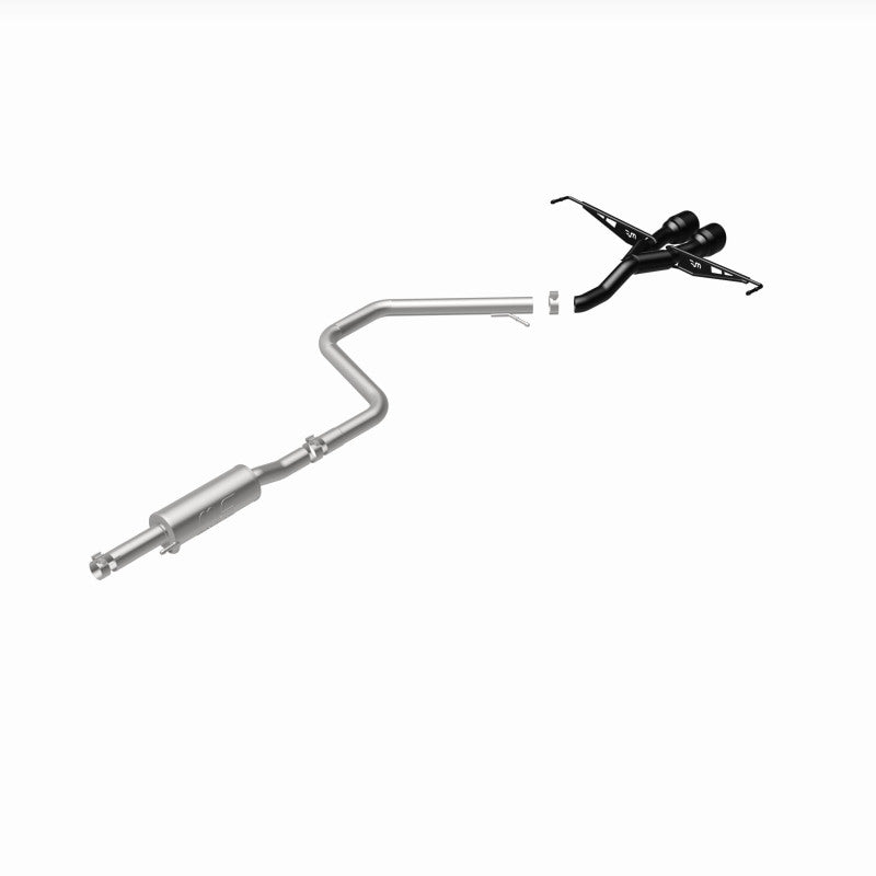 Magnaflow 19455 MagnaFlow 2019 Hyundai Veloster 1.6L 2.5in Center Exit Stainless Steel Cat-Back Exhaust w/Blk Tips