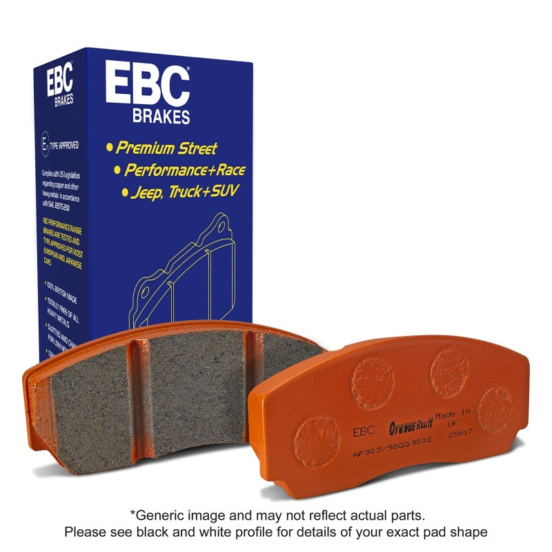 EBC ED91888 2016+ Chrysler Pacifica (Ru) 3.6L Extra Duty Front Brake Pads