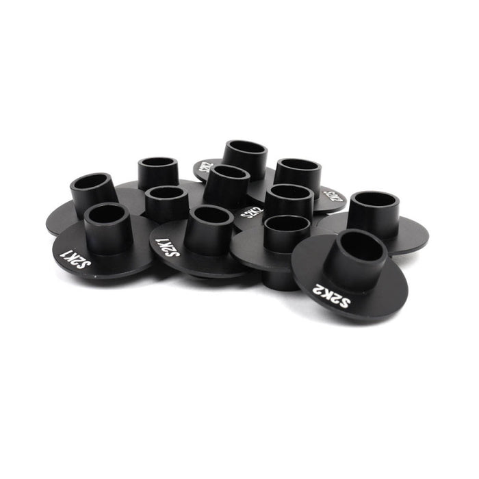 BLOX Racing BXSS-20604 Subframe Hard Collar Kit for All S2000 - Front and Rear total 12 Pieces (Gold)