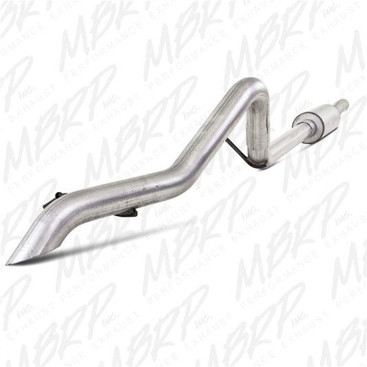 MBRP S5514AL 2007-2009 Jeep Wrangler (JK) 3.8L V6 4 dr Off-Road Tail Pipe Muffler before Axle