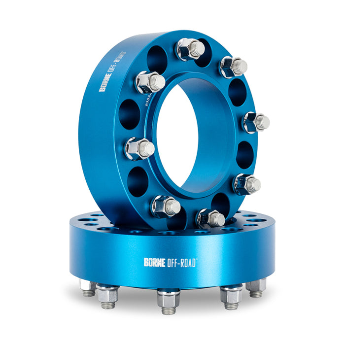 Mishimoto BNWS-009-500BL Borne Off-Road Wheel Spacers 8x180 124.1 50 M14 Blue