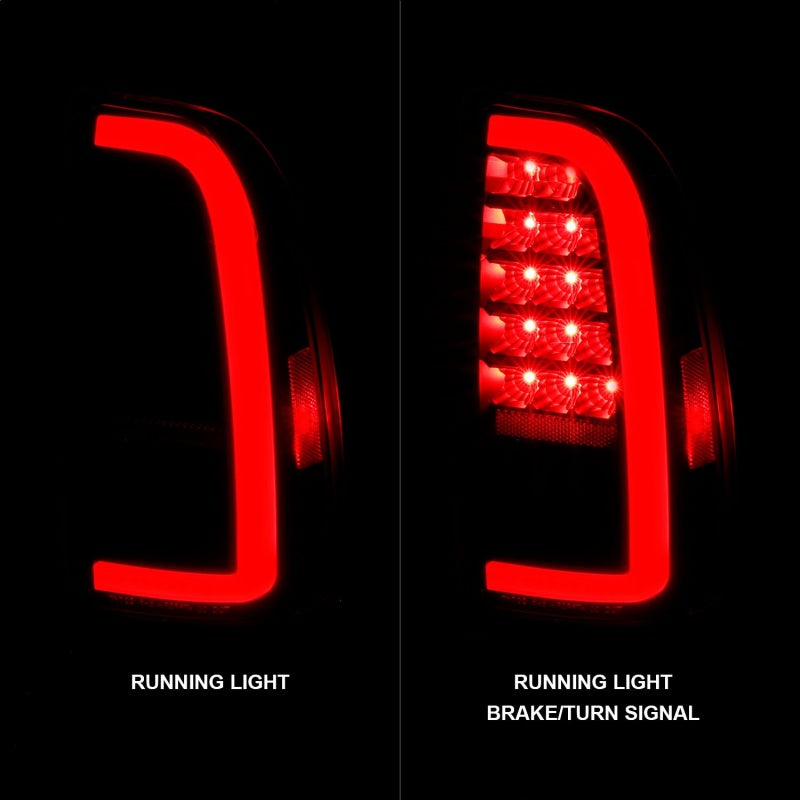 ANZO 311412 00-06 Toyota Tundra (Std. Bed/Reg Cab) LED Taillights w/Light Bar Black Housing Smoke Lens