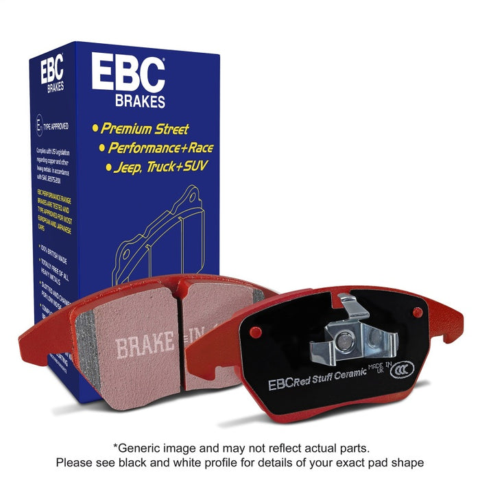 EBC DP33042C 15+ Ford Mustang 2.3 Turbo Performance Pkg Redstuff Front Brake Pads