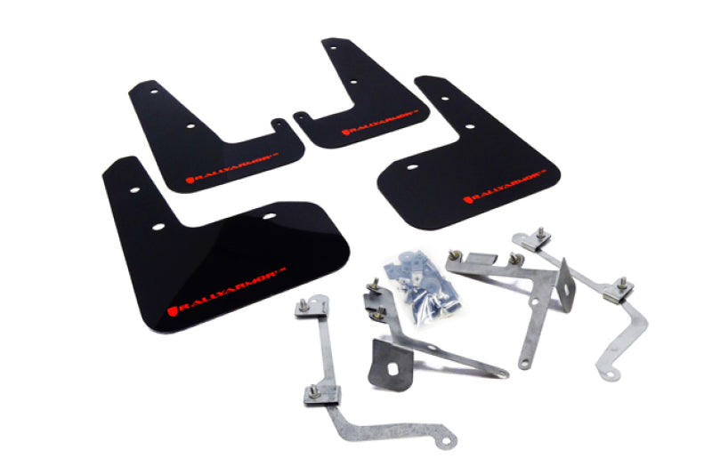 Rally Armor MF19-UR-BLK/RD 11-14 Subaru WRX/STI (Sedan Only) Black UR Mud Flap w/Red Logo