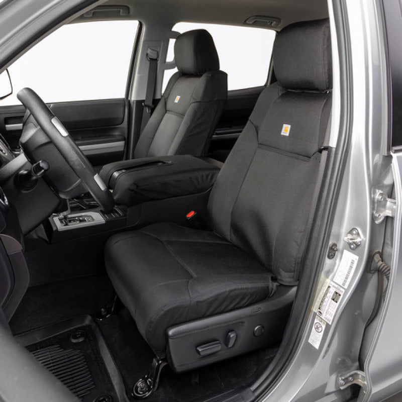 Covercraft GTC1302ABCOBK 18-24 Chevrolet Traverse Carhartt PrecisionFit Custom Front Row Seat Covers - Blk
