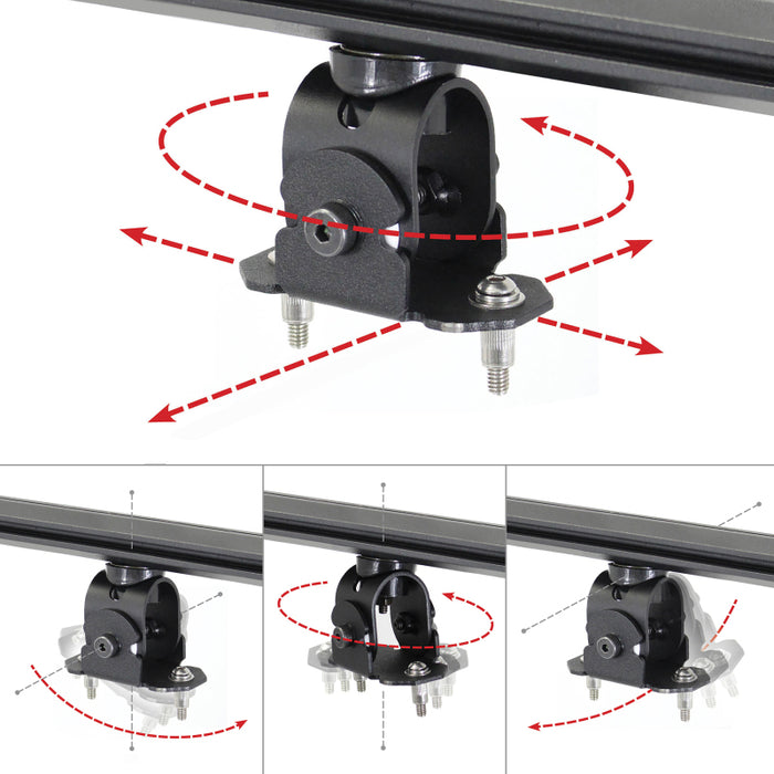 Go Rhino 5910000T Adjustable Multi-Axis Mounting Kit for SRM Rack