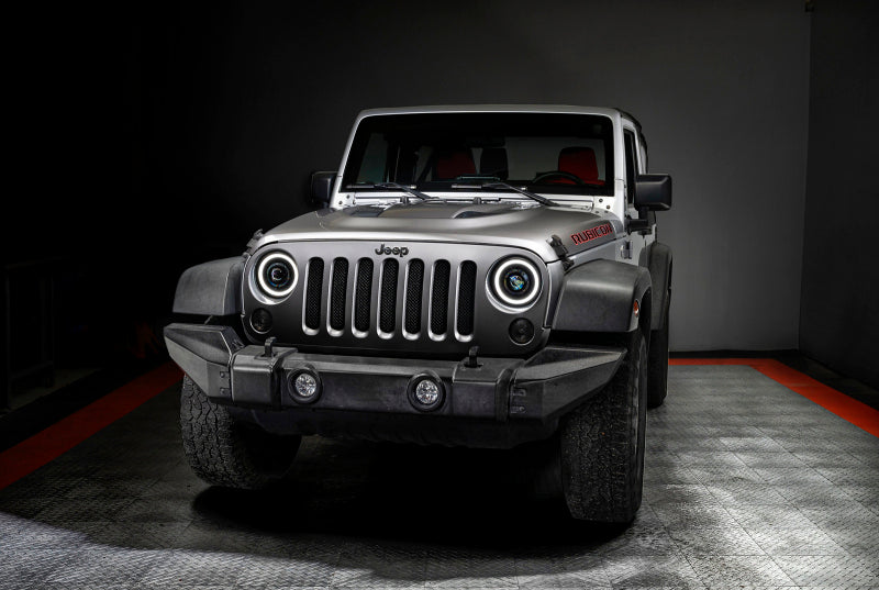 ORACLE Lighting 5876-023 0718 Jeep Wrangler JK Oculus 7in Switchback BiLED Projector Headlights