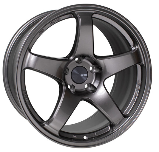 Enkei 527-780-6535DS PF05 17x8 5x114.3 35mm Offset 75mm Bore Dark Silver Wheel