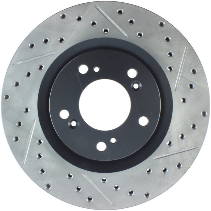 Stoptech 127.40048L StopTech 00-09 S2000 Slotted & Drilled Left Front Rotor