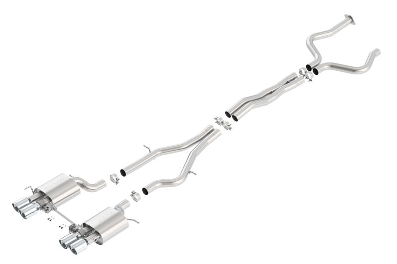 Borla 140692 2016 Cadillac ATS-V 3.6L Twin Turbo Catback Exhaust 4in Tips Dual Split Rear Exit