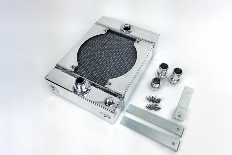 CSF 7065 Universal Drag Race / Tuck Radiator w/9in Spal Fan - 10.5in H x 10in L x 3.6in W