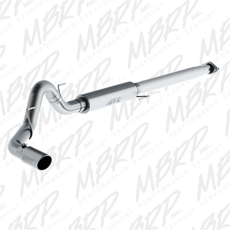MBRP S5259AL 2015 Ford F-150 2.7L / 3.5L EcoBoost 4in Cat Back Single Side Alum Exhaust System