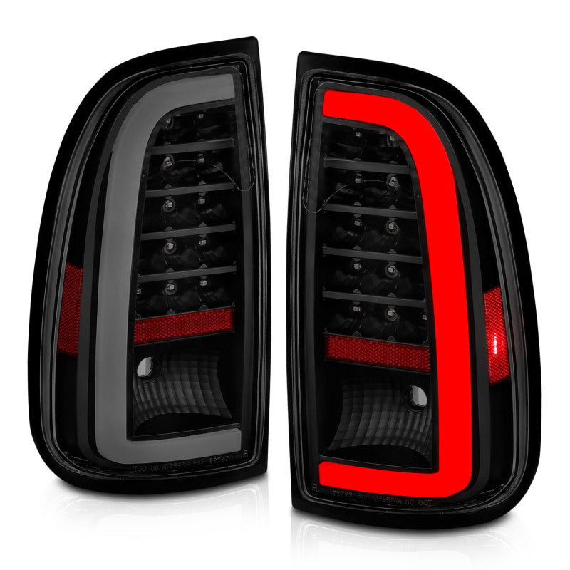 ANZO 311412 00-06 Toyota Tundra (Std. Bed/Reg Cab) LED Taillights w/Light Bar Black Housing Smoke Lens