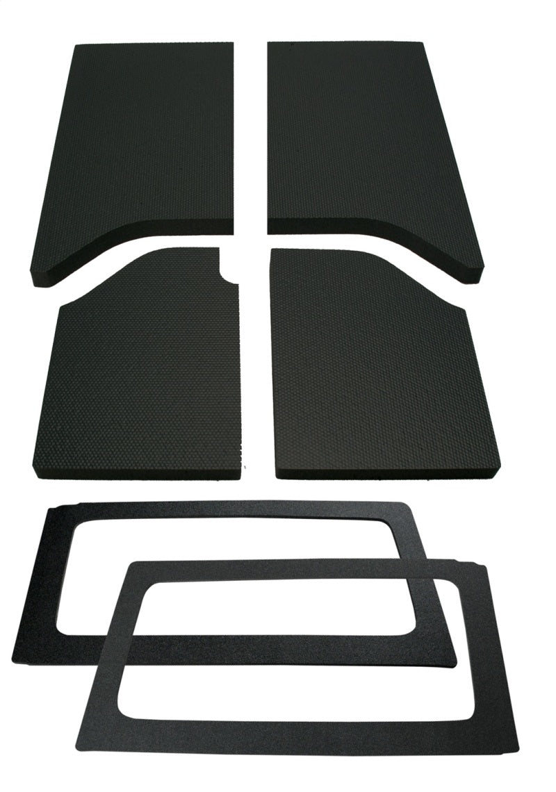 DEI 50285 11-18 Jeep Wrangler JK 2-Door Boom Mat Complete Headliner Kit - 6 Piece - Black