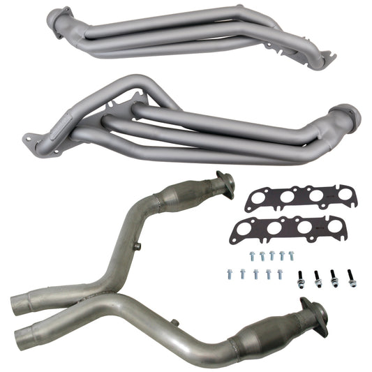 BBK 16331 11-14 Ford Mustang GT 1-3/4 Long Tube Headers w/High Flow Catted X-Pipe (Ti Ceramic)