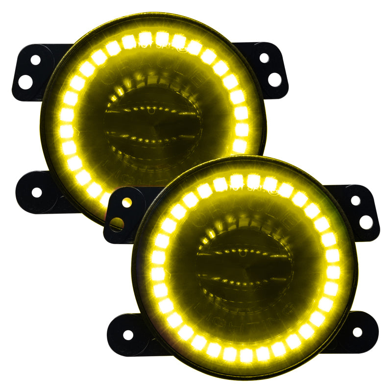 ORACLE Lighting 5846-334 Oracle Jeep Wrangler JK/JL/JT High Performance W LED Fog Lights - w/o Controller