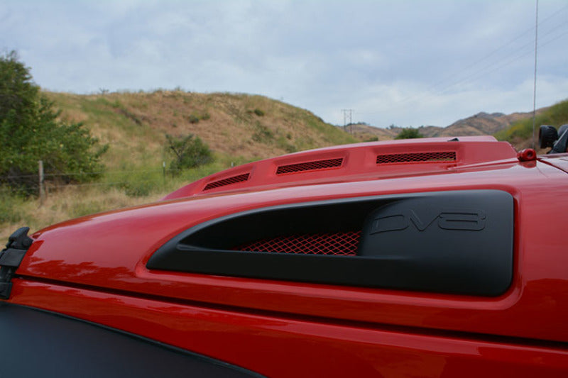 DV8 Offroad HDMB07-02 07-18 Jeep Wrangler JK Metal Heat Dispersion Hood - Primer Black