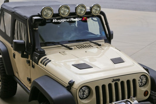 Rugged Ridge 17759.01 Performance Vented Hood 07-18 Jeep Wrangler JK
