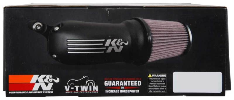 K&N Engineering 57-1137 K&N 01-17 Harley-Davidson Softail / Dyna FI Performance Air Intake System