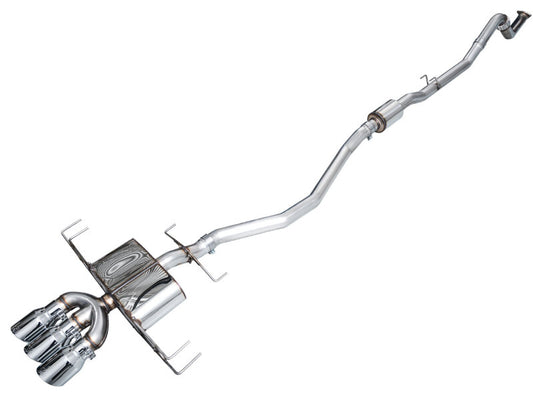 AWE Tuning 3015-52335 2024 Acura Integra Type S DE5 FWD Touring Edition Exhaust w/ Triple Chrome Silver Tips
